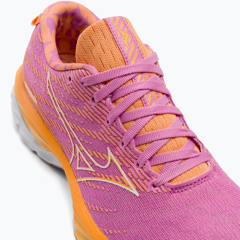 Moteriški bėgimo bateliai Mizuno Wave Rider 26 Roxy cyclamen/white/mockorang 9