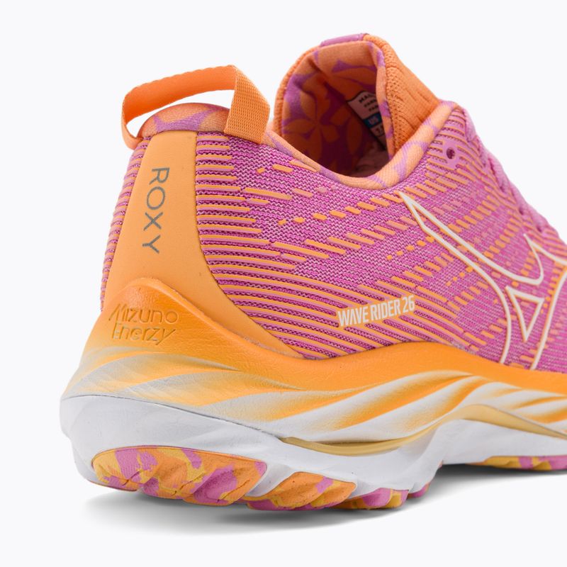 Moteriški bėgimo bateliai Mizuno Wave Rider 26 Roxy cyclamen/white/mockorang 10