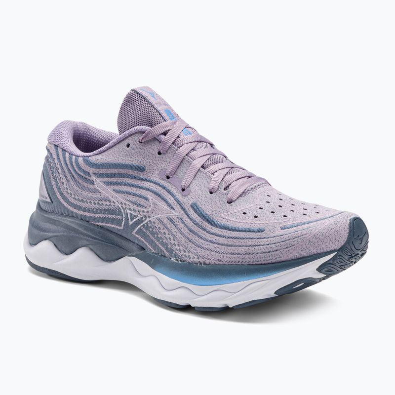 Moteriški bėgimo bateliai Mizuno Wave Skyrise 4 wisteria/white/chinablue