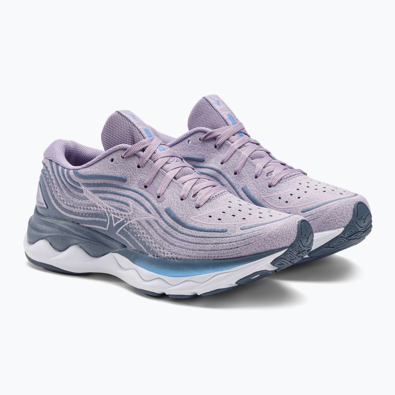 Moteriški bėgimo bateliai Mizuno Wave Skyrise 4 wisteria/white/chinablue 5
