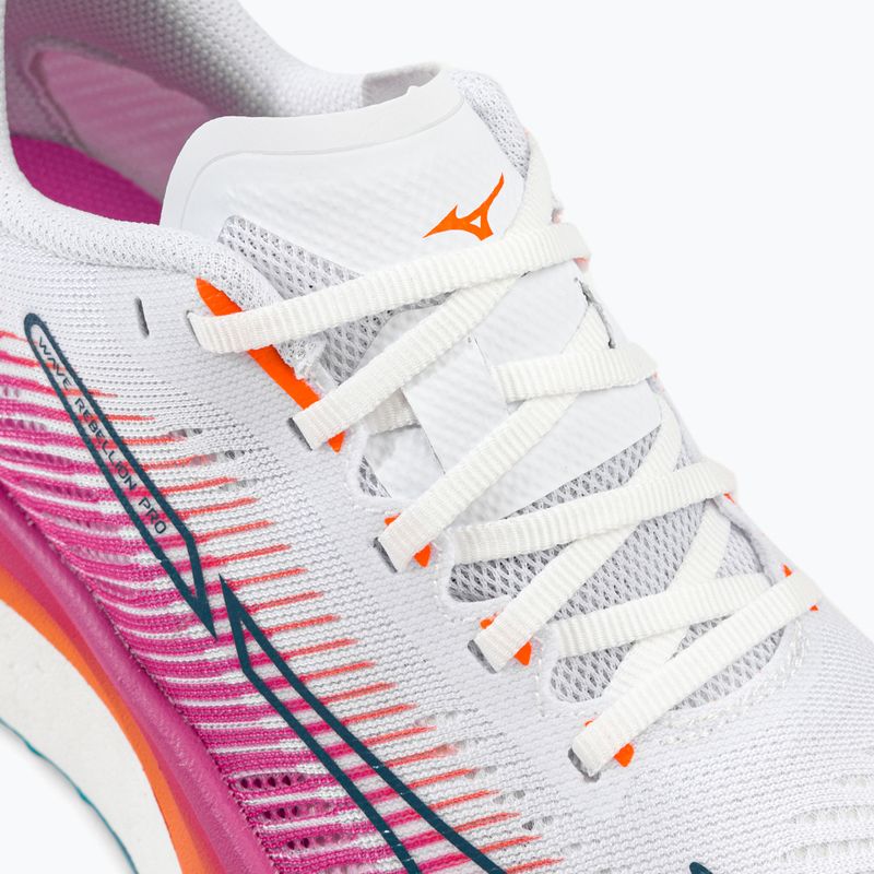 Mizuno Wave Rebellion Pro bėgimo bateliai baltos ir rožinės spalvos J1GD231721 12