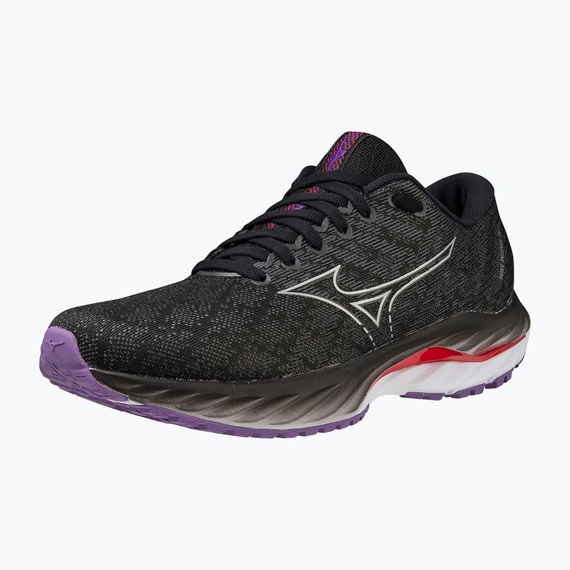 Moteriški bėgimo bateliai Mizuno Wave Inspire 19 W black/ silver/ bitsweet 8