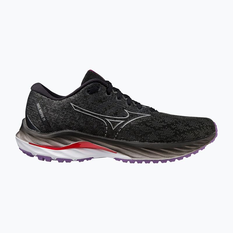 Moteriški bėgimo bateliai Mizuno Wave Inspire 19 W black/ silver/ bitsweet 9