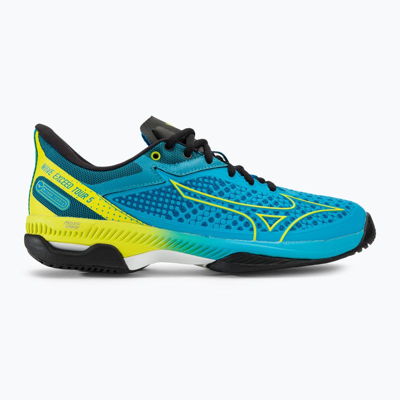 Vyriški teniso bateliai Mizuno Wave Exceed Tour 5 AC is blue/bolt2 neon/black 2