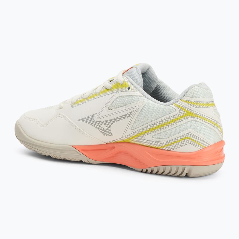 Moteriški teniso batai Mizuno Break Shot 4 AC snow white/ neon flame/ ghost gray 3