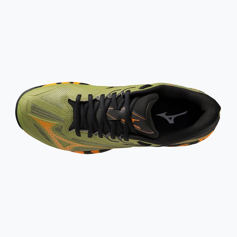 Vyriški padelio batai Mizuno Wave Exceed Light 2 Padel calliste green/vibrant orange/black 13