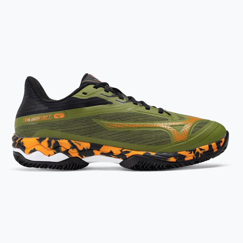 Vyriški padelio batai Mizuno Wave Exceed Light 2 Padel calliste green/vibrant orange/black 2