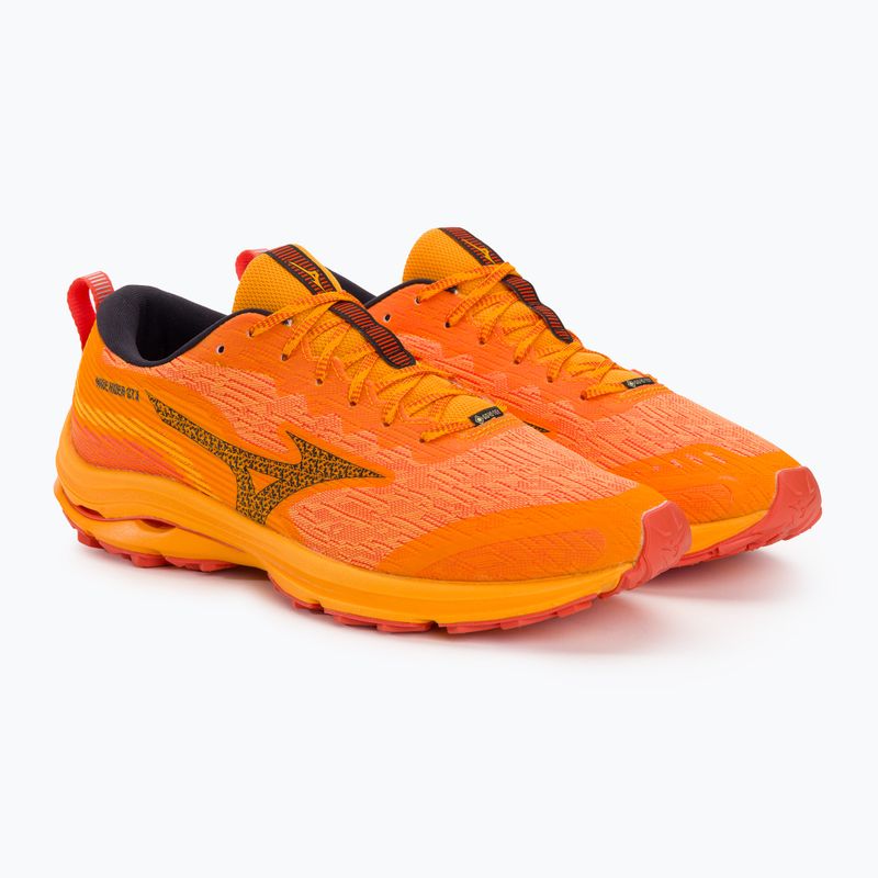 Vyriški bėgimo bateliai Mizuno Wave Rider GTX zinnia/tigerlily/black 4