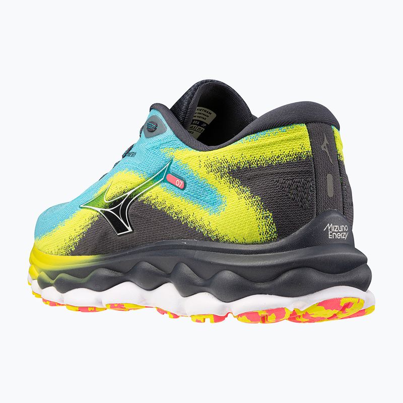 Vyriški bėgimo bateliai Mizuno Wave Sky 7 jet blue/white/bolt2neon 13