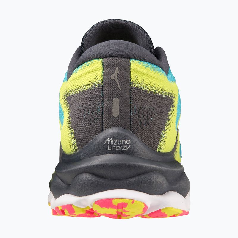Vyriški bėgimo bateliai Mizuno Wave Sky 7 jet blue/white/bolt2neon 9