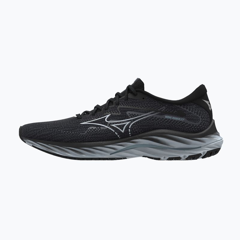 Vyriški bėgimo bateliai Mizuno Wave Rider 27 2E ebony/ illusionblue/ black