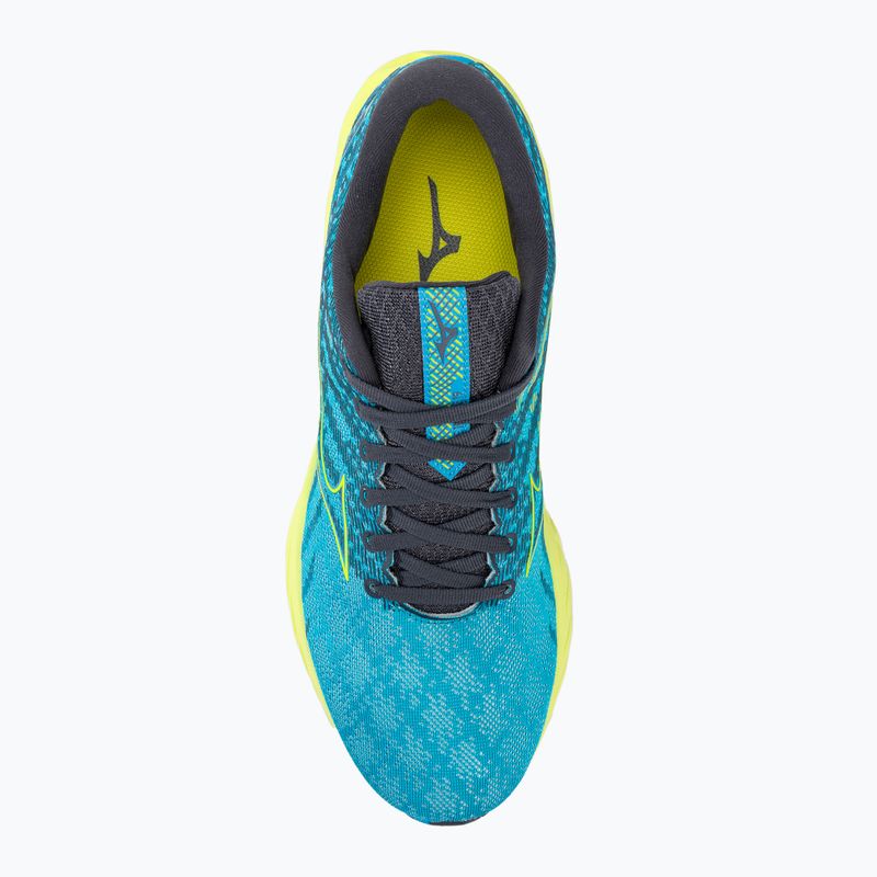 Vyriški bėgimo bateliai Mizuno Wave Inspire 19 jet blue/bolt2neon/luminous 6