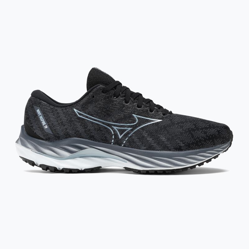 Vyriški bėgimo bateliai Mizuno Wave Inspire 19 2E black/glacial ridge/illusionblue 2