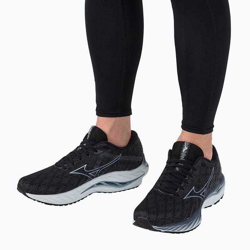 Vyriški bėgimo bateliai Mizuno Wave Inspire 19 2E black/glacial ridge/illusionblue 4