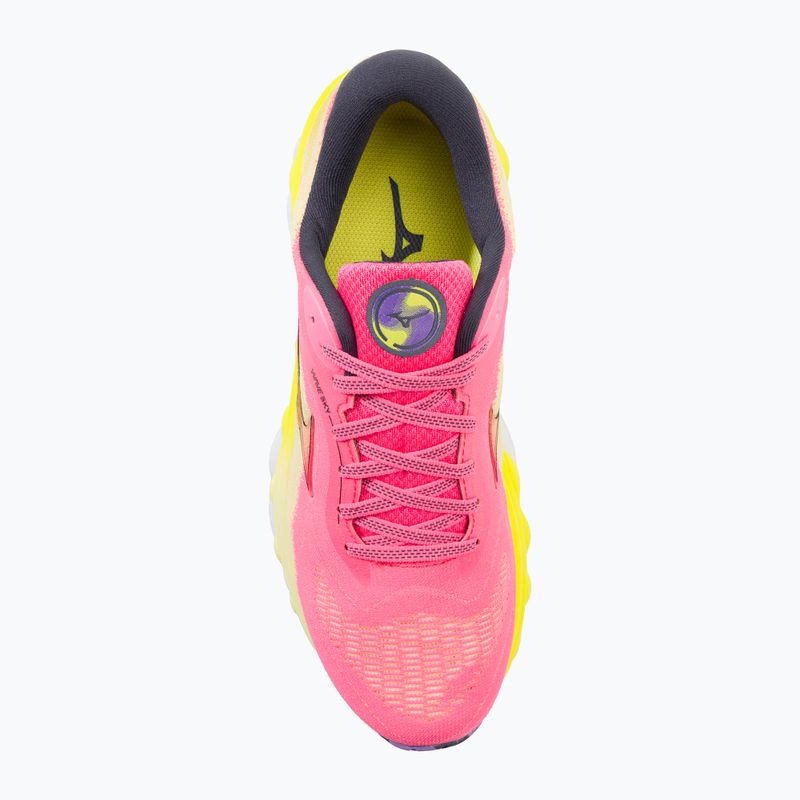 Moteriški bėgimo bateliai Mizuno Wave Sky 7 highvpink/ombre blue/bolt2neon 7