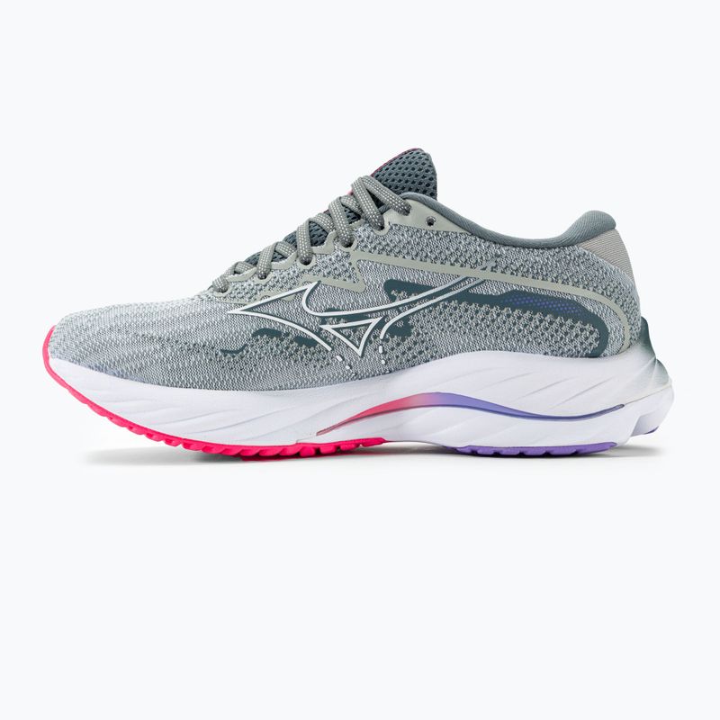 Moteriški bėgimo bateliai Mizuno Wave Rider 27 pearl blue/white/highvpink 4