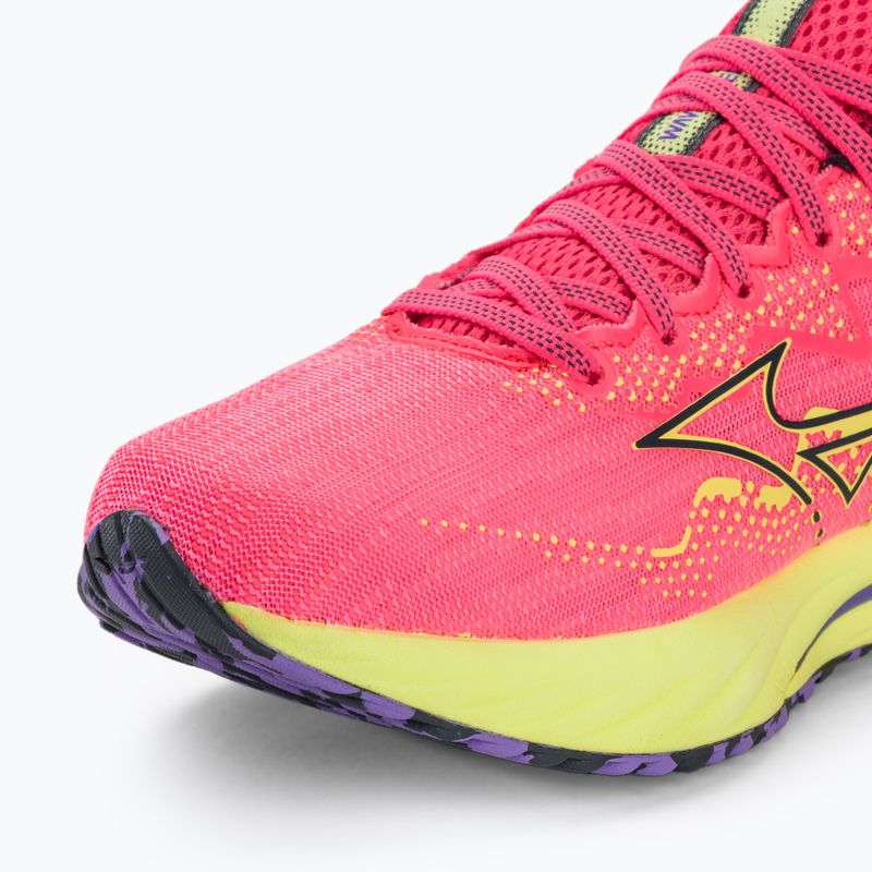 Moteriški bėgimo batai Mizuno Wave Rider 27 h-vpink/oblue/luminous 7