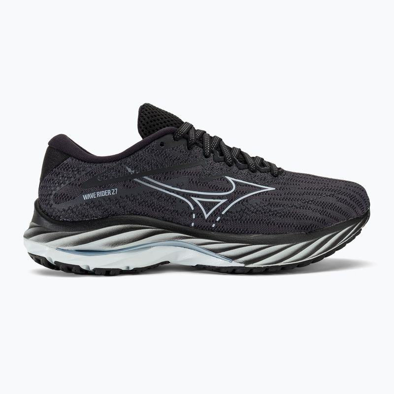 Moteriški bėgimo bateliai Mizuno Wave Rider 27 Width ebony/snowcrest/black 2