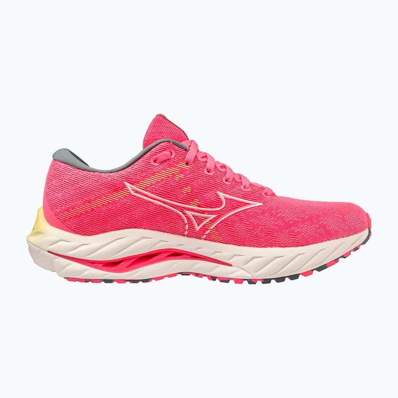 Moteriški bėgimo bateliai Mizuno Wave Inspire 19 hi vis pink/ snow white/ luminous 10