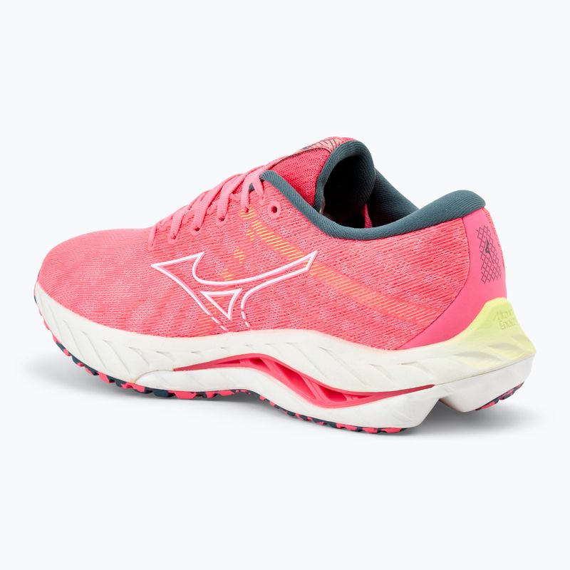 Moteriški bėgimo bateliai Mizuno Wave Inspire 19 hi vis pink/ snow white/ luminous 3