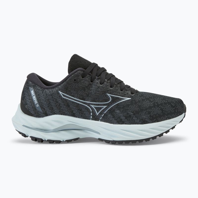 Moteriški bėgimo bateliai Mizuno Wave Inspire 19 D black/ silver/ snowcrest 2