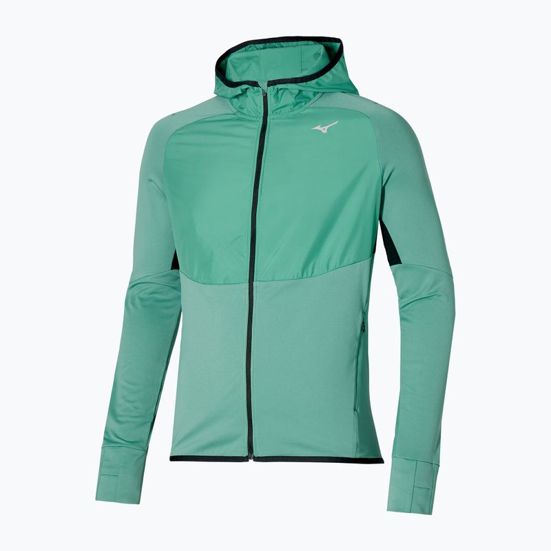 Vyriška "Mizuno Warmalite Hybrid FZ" mineralinės mėlynos/juodos spalvos bėgimo striukė 6