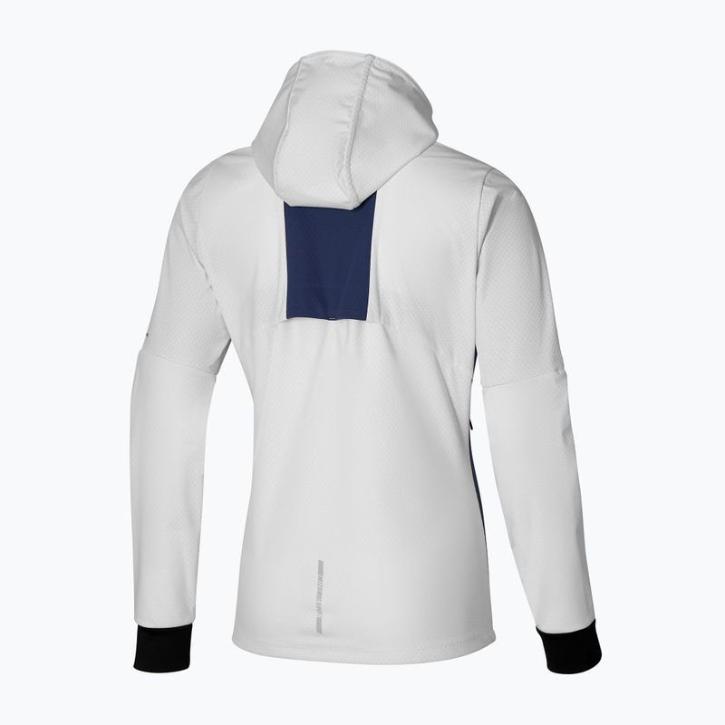 Moteriška bėgimo striukė Mizuno Thermal Charge BT snow white/nightshadow blue 2