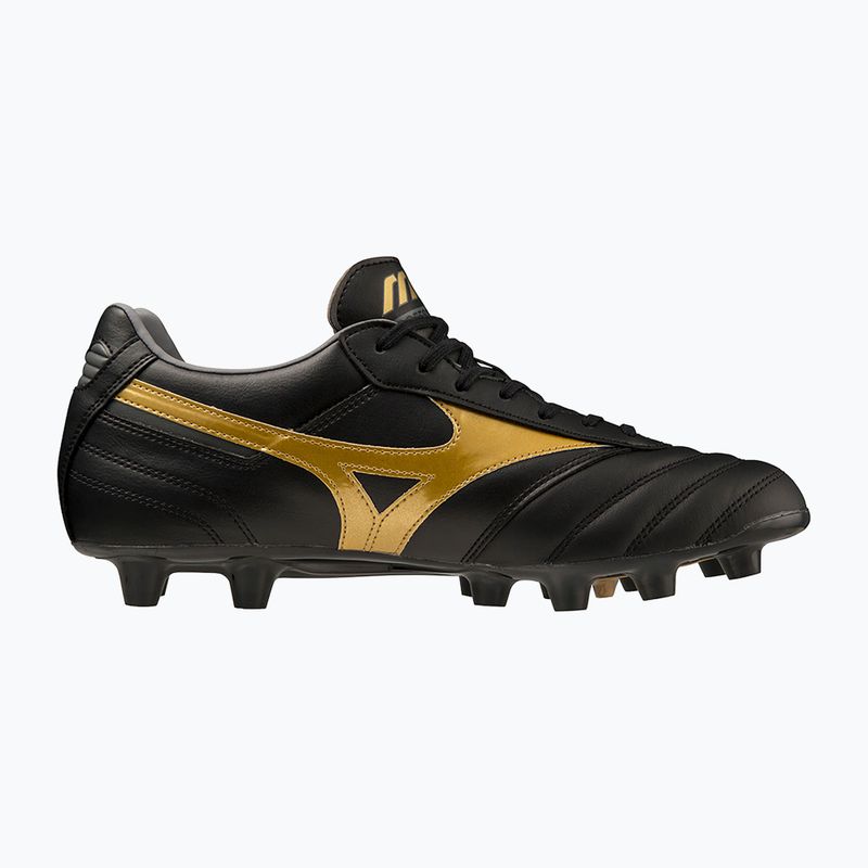 Vyriški futbolo bateliai Mizuno Morelia II PRO MD black/gold/dark shadow 9