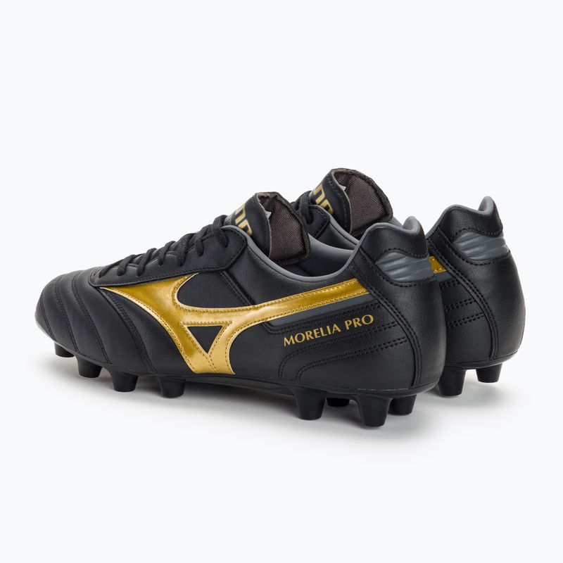 Vyriški futbolo bateliai Mizuno Morelia II PRO MD black/gold/dark shadow 3