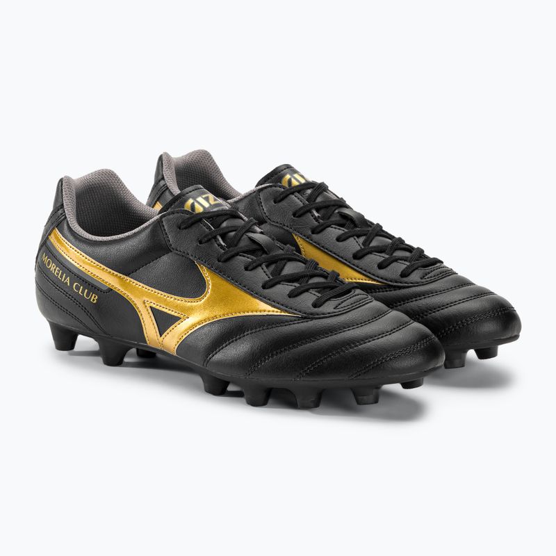 Vyriški futbolo bateliai Mizuno Morelia II Club MD black/gold/dark shadow 5