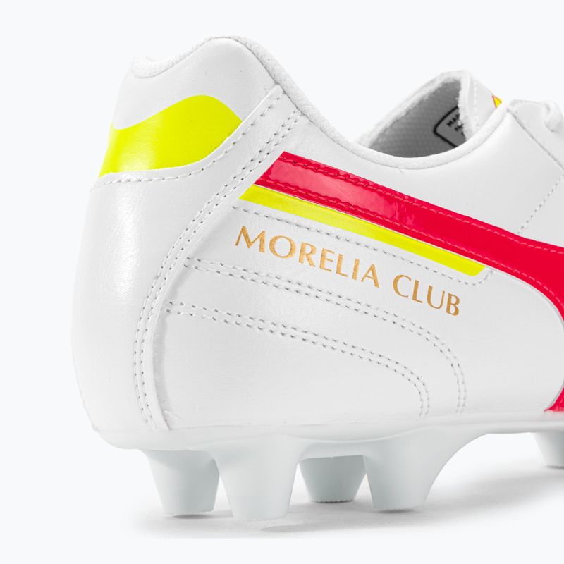 Vyriški futbolo bateliai Mizuno Morelia II Club MD white/flery coral2/bolt2 10