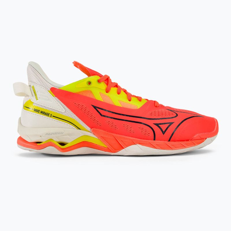 Vyriški rankinio bateliai Mizuno Wave Mirage 5 nflame/black/bolt2(neon) 2