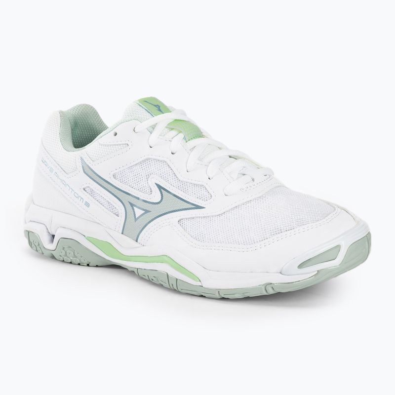 Moteriški rankinio bateliai Mizuno Wave Phantom 3 white/glacial ridge/patinagreen