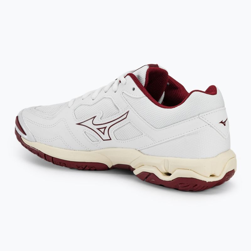 Moteriški rankinio bateliai Mizuno Wave Phantom 3 white/cabernet/mp gold 3