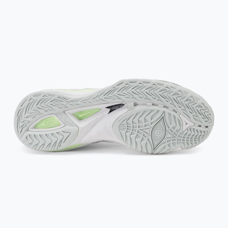 Moteriški rankinio bateliai Mizuno Wave Mirage 5 white/glacial ridge/patinagreen 4