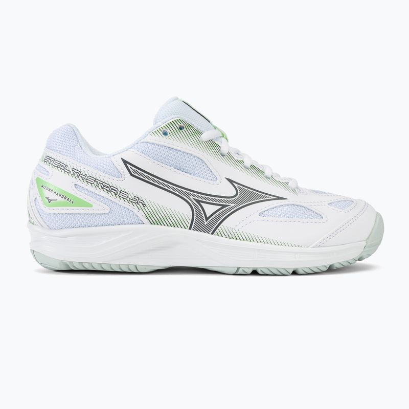 Vaikiški rankinio batai Mizuno Stealth Star 2 Jr white/gridge/patinagreen 2