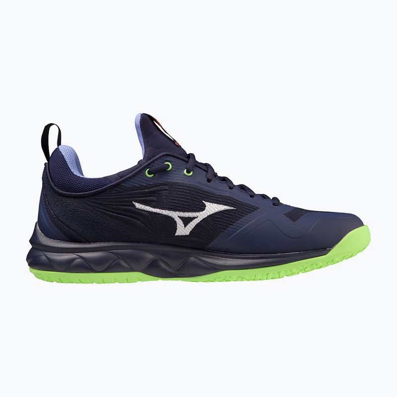 Vyriški tinklinio bateliai Mizuno Wave Luminous 2 evening blue / tech green / lolite 3