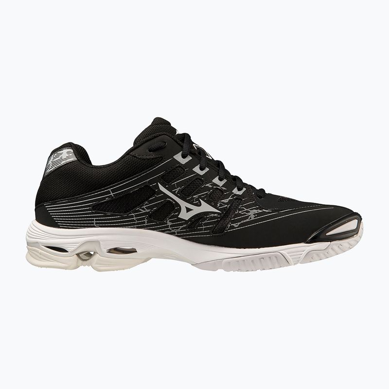 Vyriški tinklinio bateliai Mizuno Wave Voltage black / silver 3