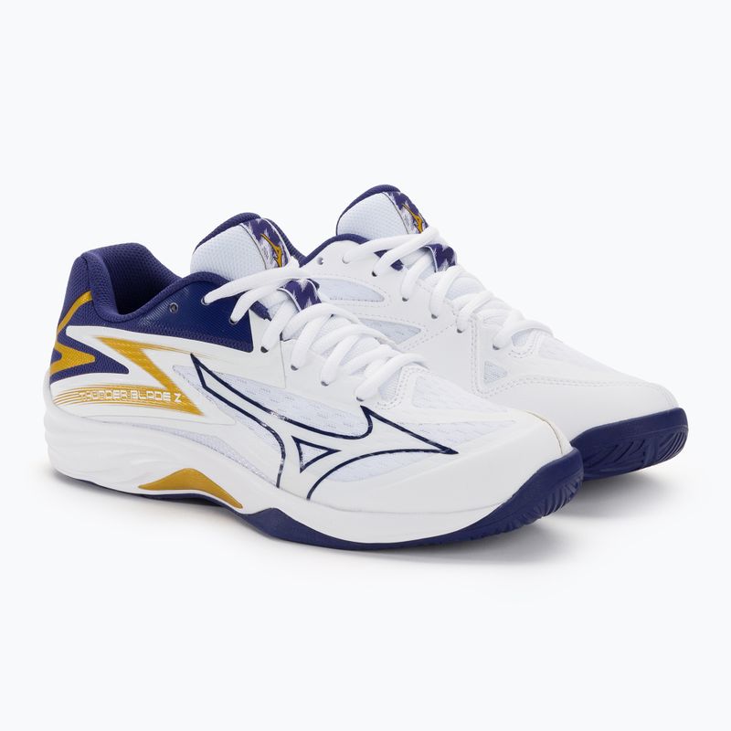 Vyriški tinklinio bateliai Mizuno Thunder Blade Z white / blue ribbon / mp gold 5