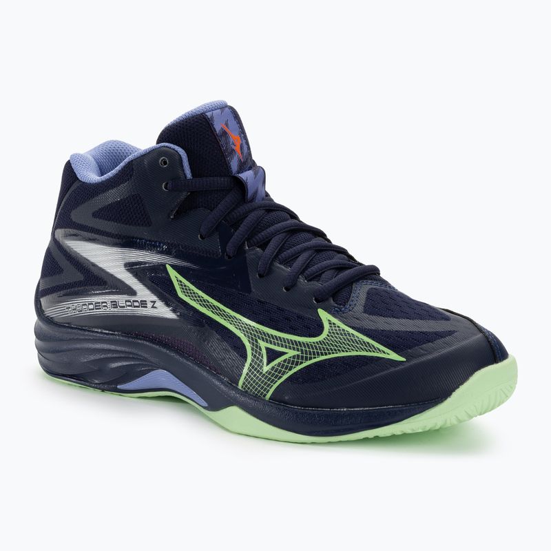 Vyriški tinklinio bateliai Mizuno Thunder Blade Z Mid evening blue / tech green / lolite