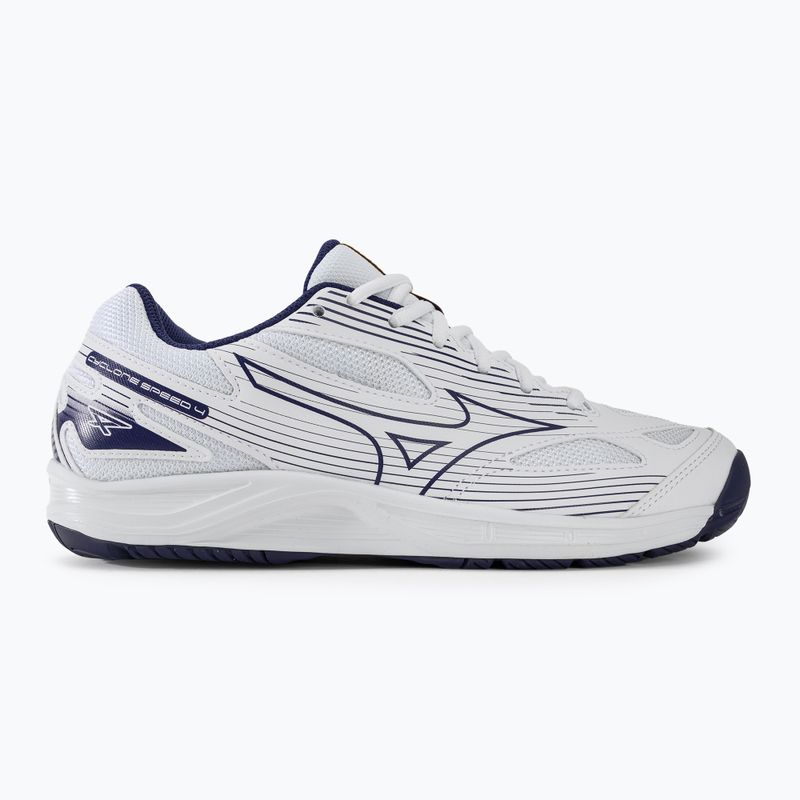 Vyriški tinklinio bateliai Mizuno Cyclone Speed 4 white/blueribbon/mp gold 2