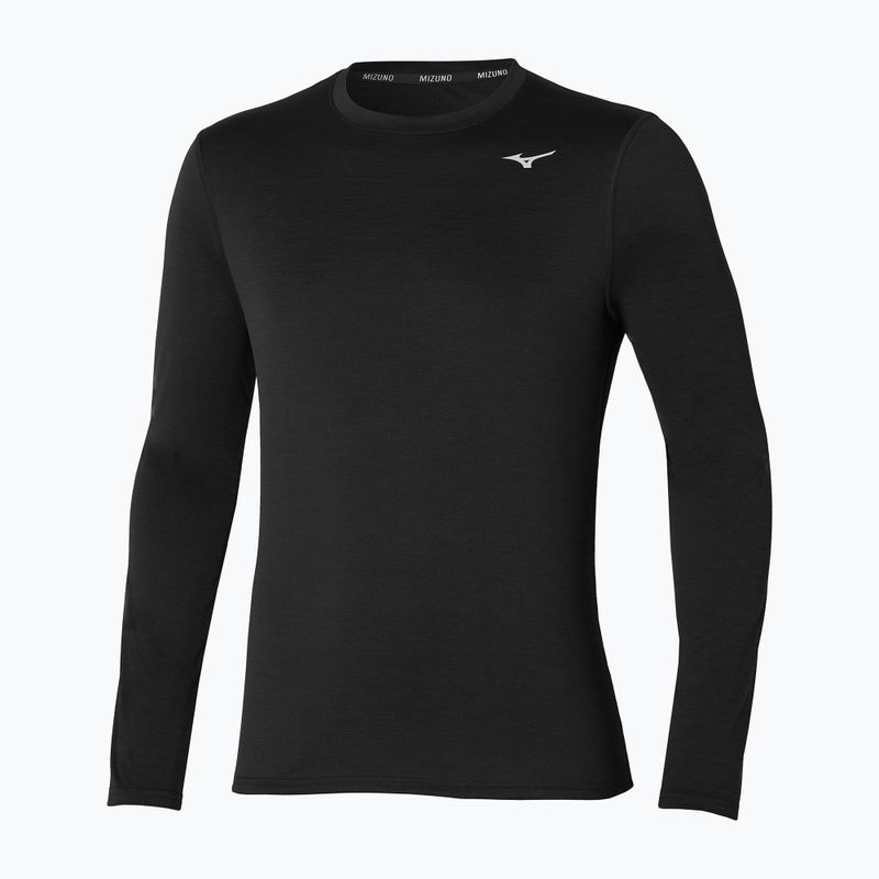 Vyriški marškinėliai ilgomis rankovėmis Mizuno Impulse Core LS Tee black