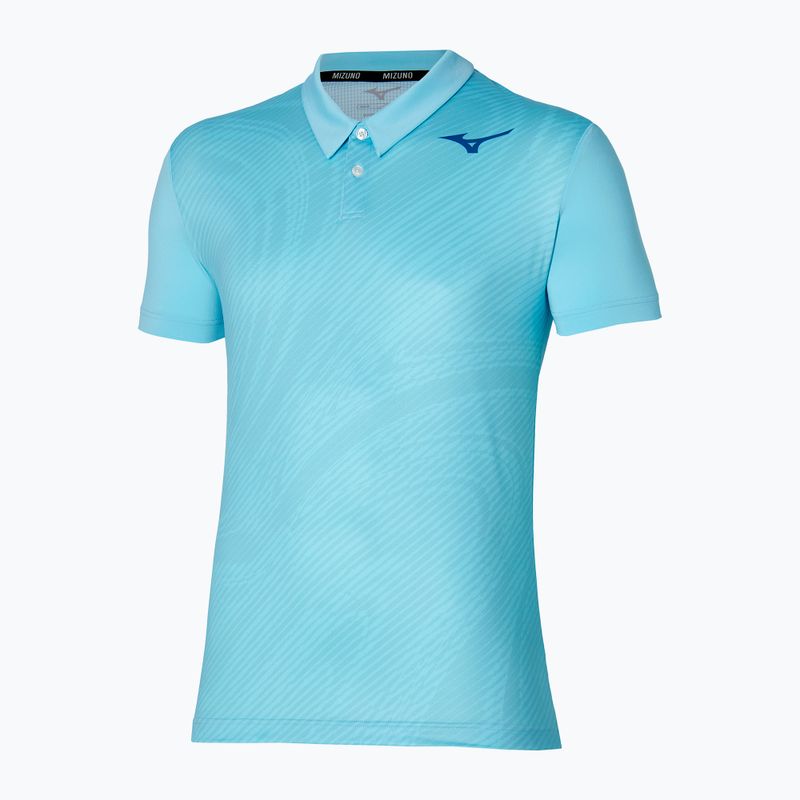 Vyriški teniso polo marškinėliai Mizuno Charge Shadow Polo blue glow 3