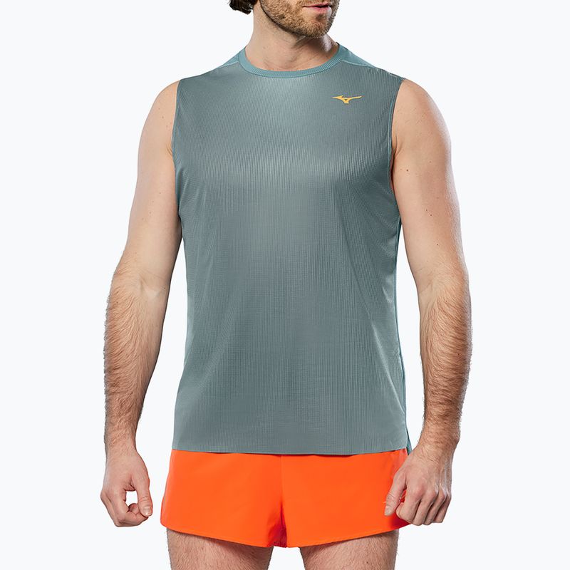 Vyriškas bėgimo tank topas Mizuno Aero Tank lead