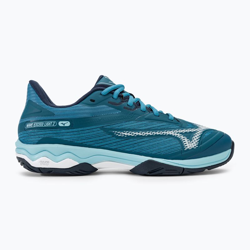 Vyriški teniso bateliai Mizuno Wave Exceed Light 2 AC moroccan blue / white / bluejay 2