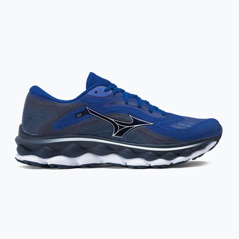 Vyriški bėgimo bateliai Mizuno Wave Sky 7 surf the web/silver/dress blues 2