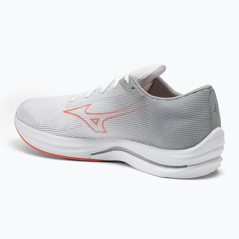 Vyriški bėgimo bateliai Mizuno Wave Rebellion Sonic 2 white/hot coral/harbor mist 3