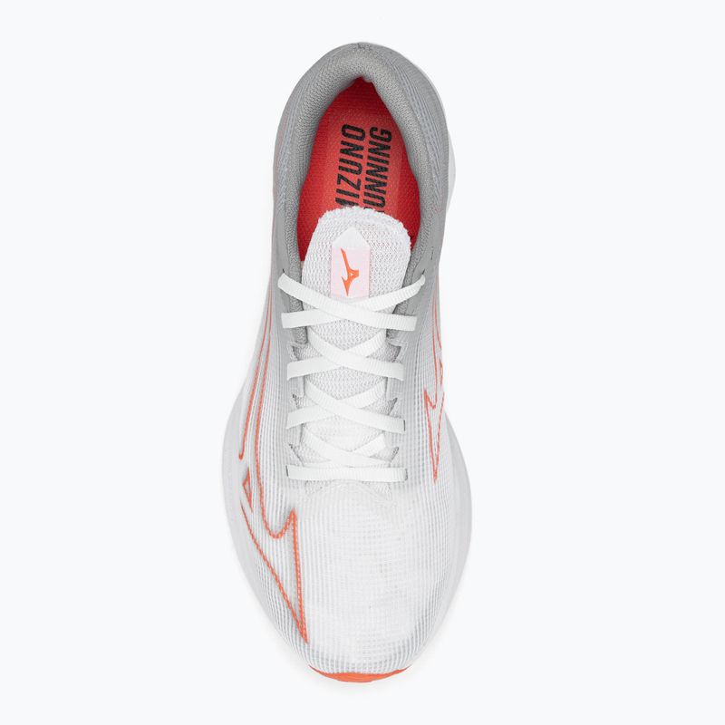 Vyriški bėgimo bateliai Mizuno Wave Rebellion Sonic 2 white/hot coral/harbor mist 5