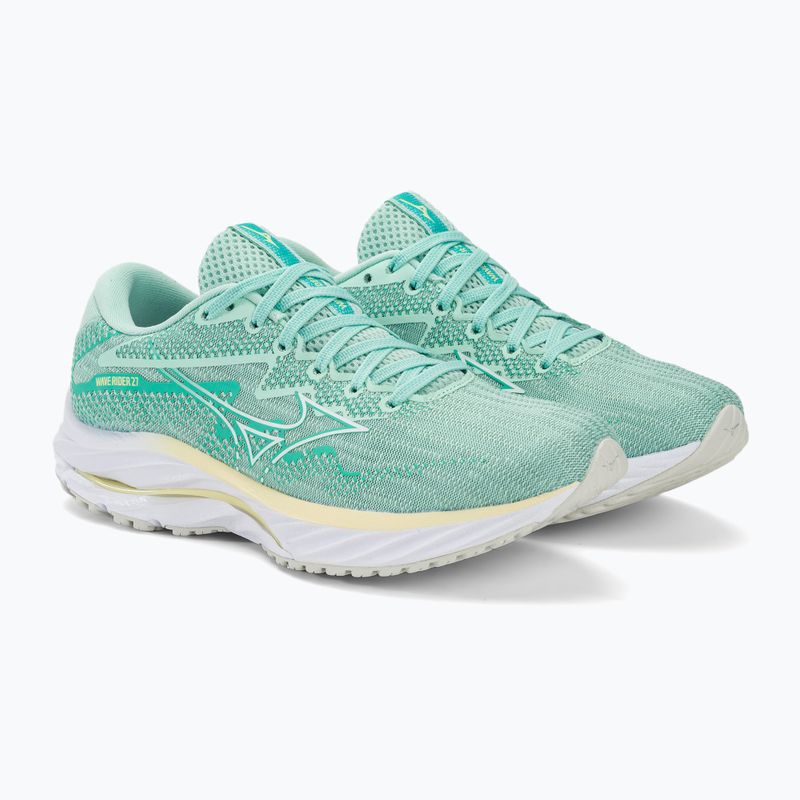 Moteriški bėgimo bateliai Mizuno Wave Rider 27 eggshell blue/white/anise flower 5