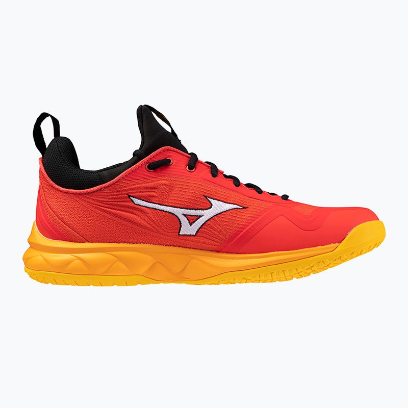 Vyriški tinklinio batai Mizuno Wave Luminous 2 radiant red/white/carrot curl 2